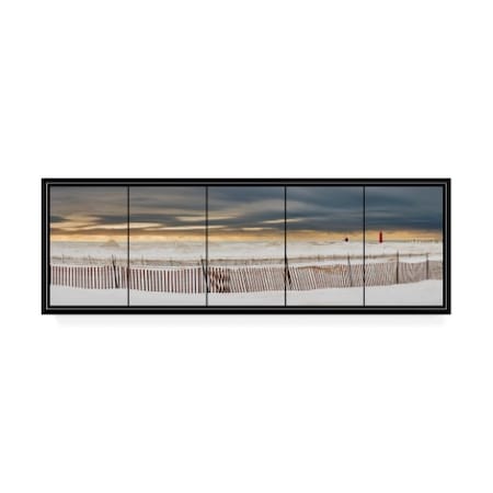 Monte Nagler 'Grand Haven Lighthouse Panorama' Canvas Art,10x32